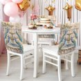 thumbnail image 4 of Decorative Chair Back Cover One Size x6 Chair Cover Dining Chair Slipcovers Chair Back Decoration Festival Chair Decoration Beautiful Peacocks, 4 of 6