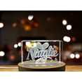 thumbnail image 3 of Natalie | Names Art 3D Engraved Crystal, 3 of 6