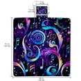 thumbnail image 2 of Musical Note Extra-Large Canvas Picnic Mat for Outdoor Beach Camping - Waterproof, Foldable & Portable - Family Size Rug with Carry Handle & Corner Loops for Easy Setup - 200x150cm, 2 of 6