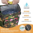 thumbnail image 2 of Tropical Floral Cooler Backpack 20L Insulated Soft Cooler Bag Leakproof for Beach Camping Picnic with Hibiscus Print, 2 of 6