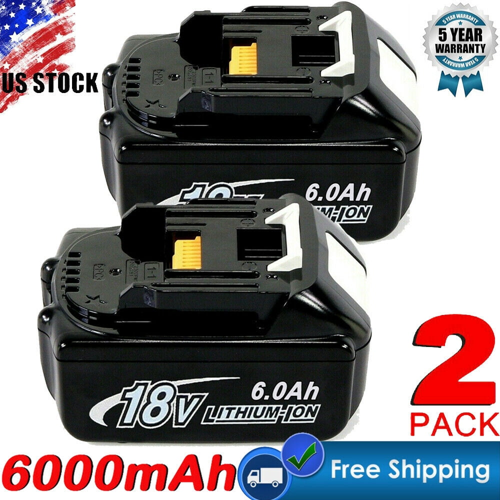 2X NEW 18V 6.0Ah LITHIUM ION BATTERY LXT FOR MAKITA BL1860 BL1830 US ...