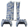 thumbnail image 2 of Skin Sticker for PS5 Slim Standard PS5 Pro Disc Digital Edition Console and Controllers Decals for Playstation 5 (Bright Blue Flowers,PS5 Slim Disc Edition), 2 of 5