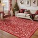 thumbnail image 5 of Alfombra Area PureCozy, color rojo vintage, 120 x 180 cm, lavable, 5 of 5