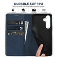 thumbnail image 4 of for Samsung Galaxy A36 5G Wallet Case, PU Leather + TPU, Magnetic Card Holder with Kickstand, Shockproof Full Body Protective Flip Cover, Classic Design for Galaxy A36 5G Men Women, Darkblue, 4 of 8