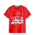 thumbnail image 1 of TZEWGL Tees For Toddler Soft Short Sleeve Crew Neck Letter Printed Blouse For Toddlers size 1-2T, 1 of 5