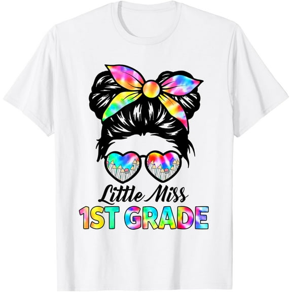 DOPASHIRT Little Miss 1St Grade Back To School First Grade Girls T-Shirt Unisex S-5XL Hot Trending Shirt, Vintage Birthday Gift
