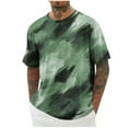 thumbnail image 2 of COSFO Mens T-Shirts Crew Neck Casual Short Sleeve Tops Vintage Breathable Pullover Loose Mens Graphic Tees, 2 of 5