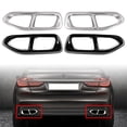 thumbnail image 3 of M Style Stainless Auto Tail Pipe Output Cover Decorative Trim For BMW 7 Series G11 G12 2016-2018, 3 of 7