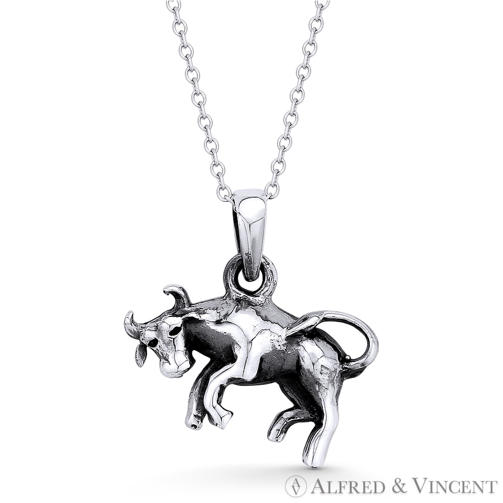 Sterling Silver Taurus Necklace | Classy Women Collection