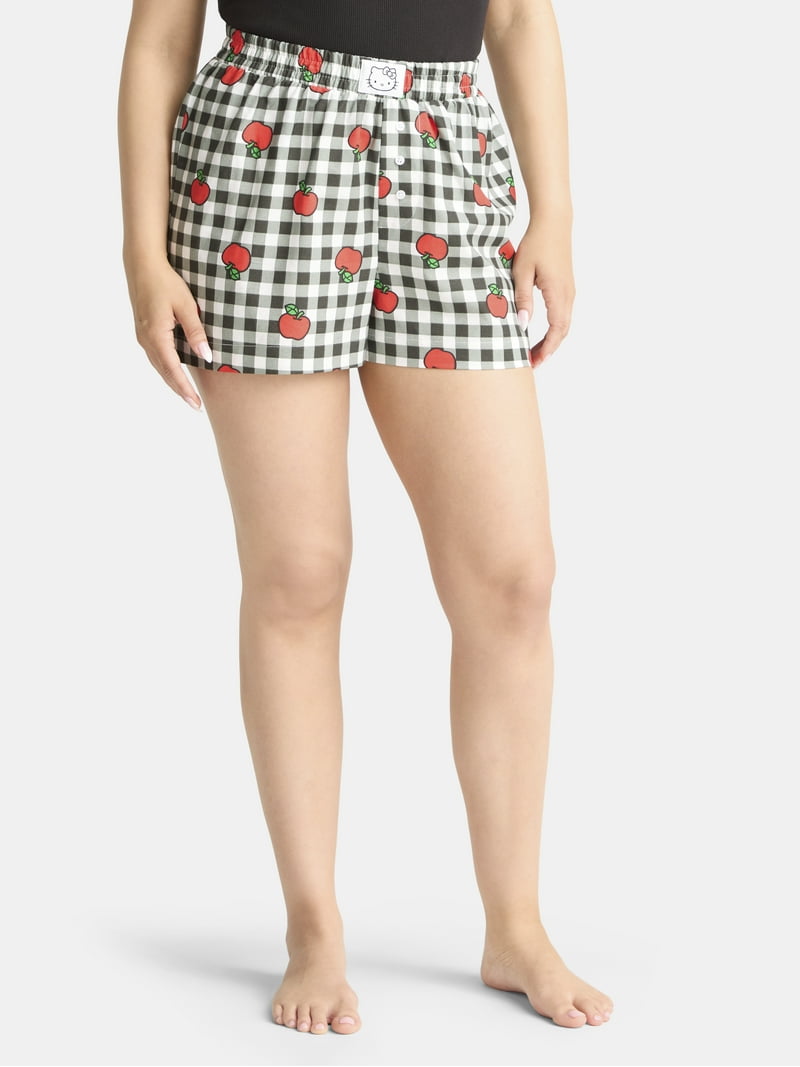 Hello Kitty Women's Graphic Boxer Shorts, 2-Pack, Sizes XXS-XXL