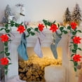 thumbnail image 5 of Skegnu Christmas Garlands Christmas Rattan Spots Artificial Fake Leaves Christmas Decorations Simulation Christmas Rattan Christmas Wreath, 5 of 6