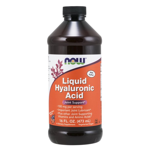 NOW Supplements, Liquid Hyaluronic Acid, Delicious Berry Flavor, 100 mg