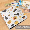 thumbnail image 5 of Photo Album 11.8x11.2 Inch Leather Cover Photo Book Scrapbooking Albums for Weddings Birthdays Anniversaries White Background Halloween Pattern, 5 of 9
