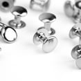 thumbnail image 3 of EeaseCA 100 Pcs Rivets Métalliques Ronds 6mm en Forme de Champignon Style Punk DIY Bracelet Chaussures en Cuir (Argent), 3 of 4