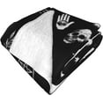 thumbnail image 4 of Skull Cat Moon Gothic Throw Blanket 80 x 60Inch, Lightweight Soft Warm Sherpa Fleece Plush Skull Goth Blankets for Bed Chair Sofa Couch Bedroom Bedding Decor, All Season Gifts, 4 of 6