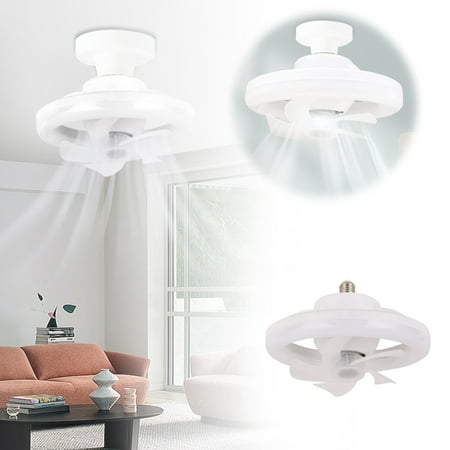 

MtsDJSKF New Shake Head Fan Super Bright Silent Small Ceiling Light Living Room Bedroom Ceiling Light E27