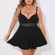 thumbnail image 4 of Traje de Baño de Bikini de Mujer con Estilo de Falda de Borde de Ruffle Tankini, Traje de Baño de Cuerpo Dividido de Cintura Alta para Piscina Y Playa, 4 of 8