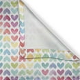 thumbnail image 6 of Ambesonne Watercolor Valance & Curtain, Paintbrush Effect Hearts, 55"x30", Multicolor, 6 of 6