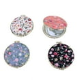 thumbnail image 1 of Juego de 4 espejos de maquillaje florales retro para bolso, espejo de maquillaje de belleza de bolsillo de viaje compacto plegable, 1 of 5