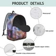 thumbnail image 4 of Outer Space Print Backpack&nbsp;- Cosmic Galaxy Waterproof Travel Backpack for Sci-Fi Geeks, Durable Laptop Bag with Reinforced Shoulder Straps, 4 of 4