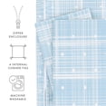 thumbnail image 5 of Noble Linens Aqua Polka Dot Pattern 3-Piece Duvet Cover Set, Full/Queen, 5 of 11