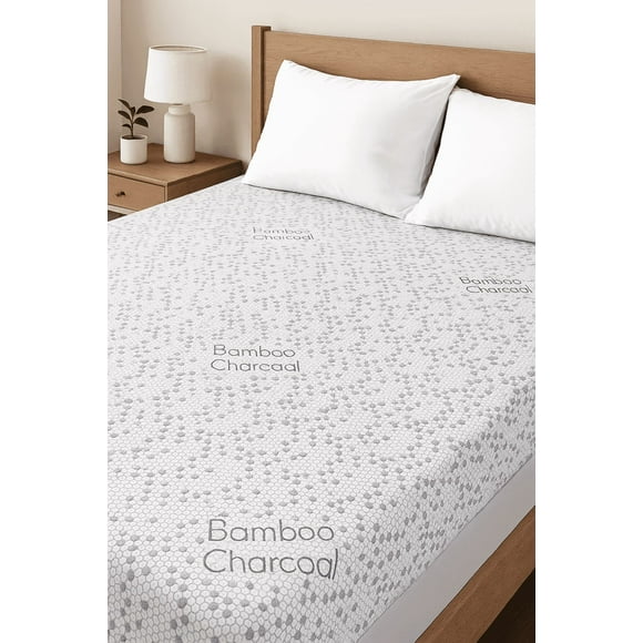 Health Comfort Protège-Matelas en Charbon - Simple