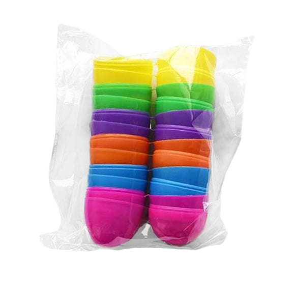 Huevos de Pascua rellenables, cestas de Pascua, rellenos, portátiles, creativos, surtidos, coloridos, temáticos, recuerdos de fiesta, decoración para 12 piezas de colores mezclados