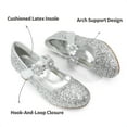 thumbnail image 3 of BURUDANI Girls Mary Jane Dress Shoes Pumps Low Heels Flower Party Wedding Princess, 3 of 5