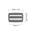 thumbnail image 2 of Unique Bargains Gray Tri-Glide Slide Buckles Webbing Strap Fastener (100 Pack), 2 of 5