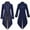 Dark Blue, variant on Lilgiuy Men's Steampunk Vintage Tailcoat Gothic Style Jacket Solid Long Sleeve Turndown Stage Uniform Halloween Coat