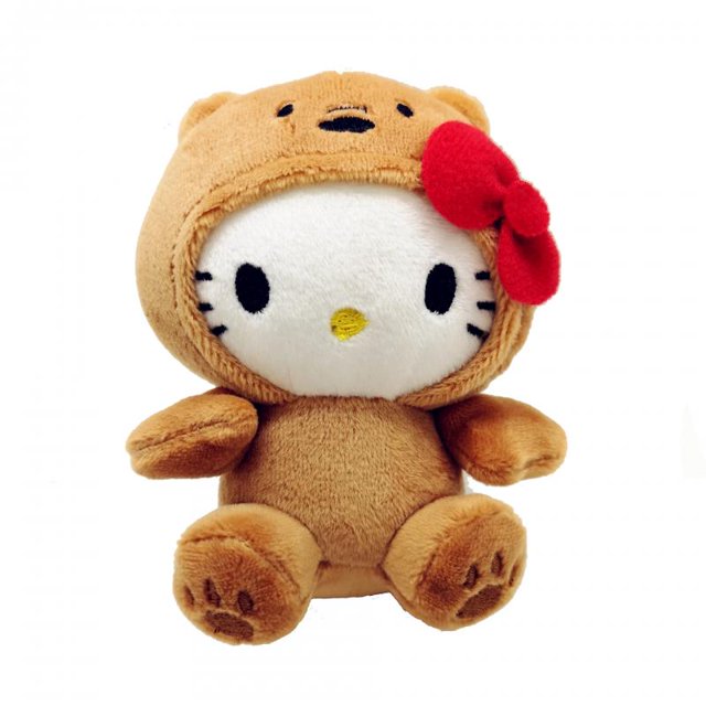 Muñeco de peluche de dibujos animados de Sanrios, juguete Kawaii My Melody, Kuromi, Cinnamoroll, Kt, gato, Purin, perro, peluche, lindo, colgante de peluche, 10cm38 kt catabout 12cm Fivean Toy model