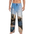 thumbnail image 1 of Fotbe Lighthouse Pantalones de Pijama para Hombre, Pantalones de Dormir, Pantalones de Casa con Cintura Ajustable y Bolsillos-3X-Large, 1 of 6