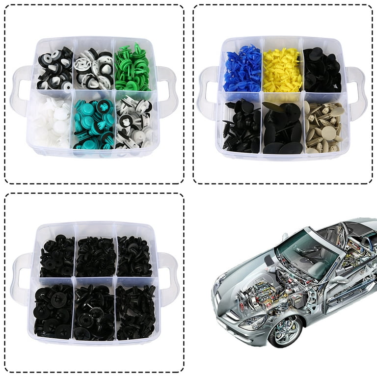 Car Retainer Clips Fasteners Cars Body Kits 24 Most Popular Sizes