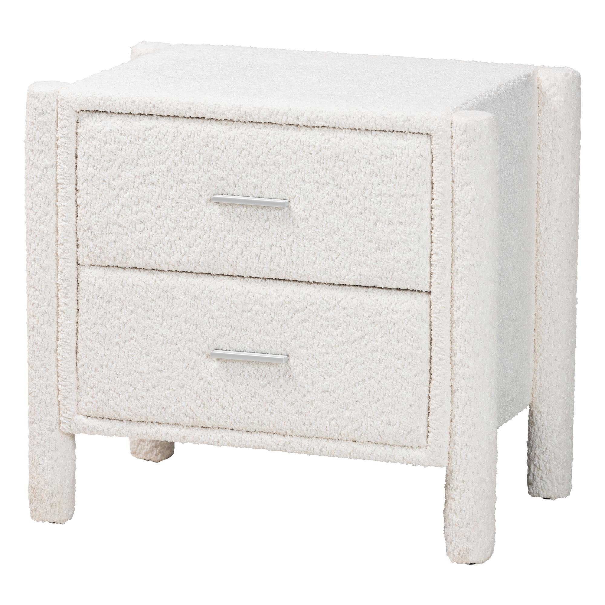 Baxton Studio Laria Modern Bedroom Set, 4-Piece, King, White