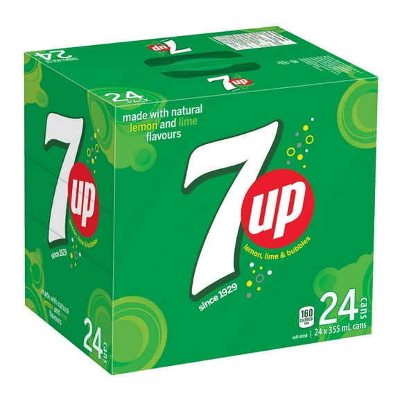 7UP Soft Drink, 355 mL Cans, 24 Pack, 24x355mL