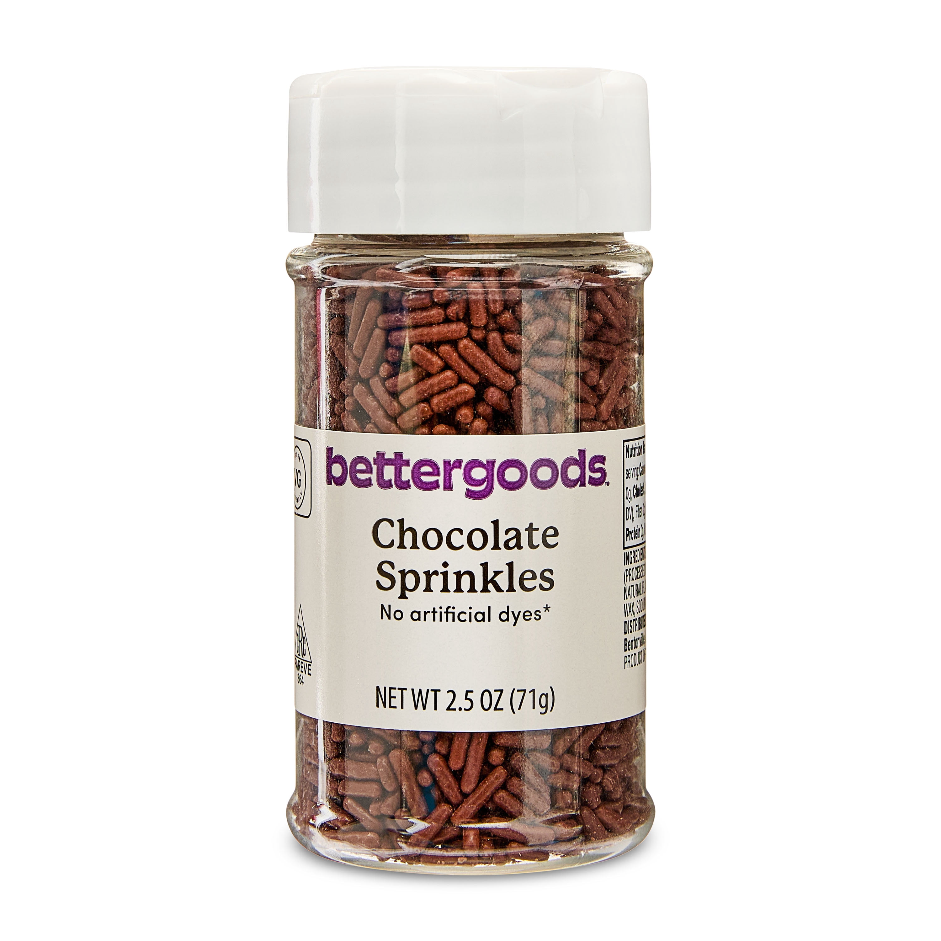 (4 pack) bettergoods Chocolate Sprinkles, 2.5 oz