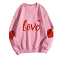 thumbnail image 5 of FDGIU ‌Valentine's Day Shirt Women, Heart Print Long Sleeve T-Shirt with Crew Neck for Valentine's Outfit & Casual Wear, 5 of 5