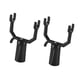 thumbnail image 4 of Paquete de 2 tenedores para riel de ropa, soporte para árbol, tenedor portátil para enderezar la ropa negro, 4 of 9