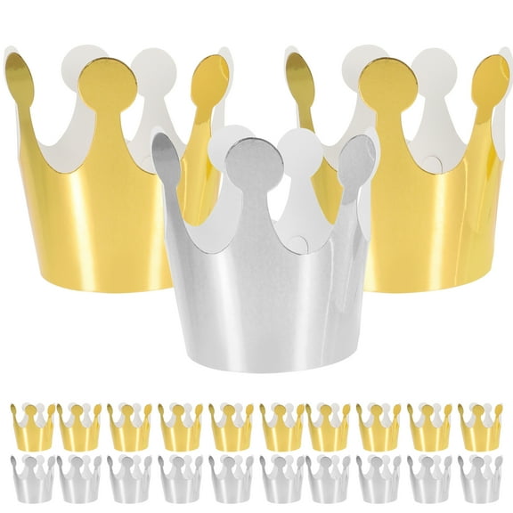 Raindrops  30 Pcs Plastic Crown Wedding Party Hat for Kids Birthday Unique Hats Child