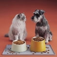thumbnail image 6 of KISS KING Silicone Pet Feeding Mat, 100% Waterproof, Raised Edge Spill Protection, 22"x14", Grey, 6 of 10