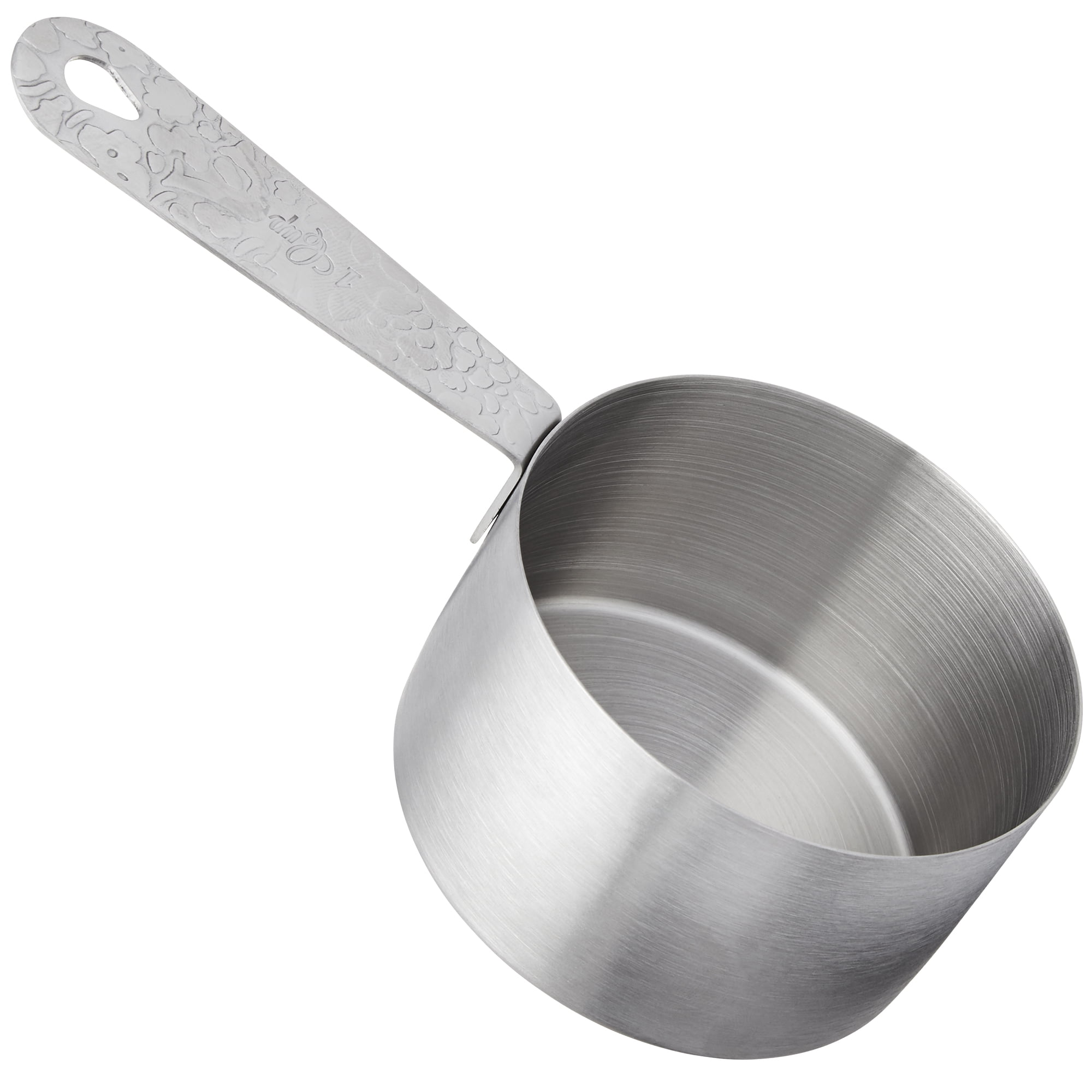 The Pioneer Woman Set of 4 Embossed Stainless Steel Measuring Cups, Playful Posy
