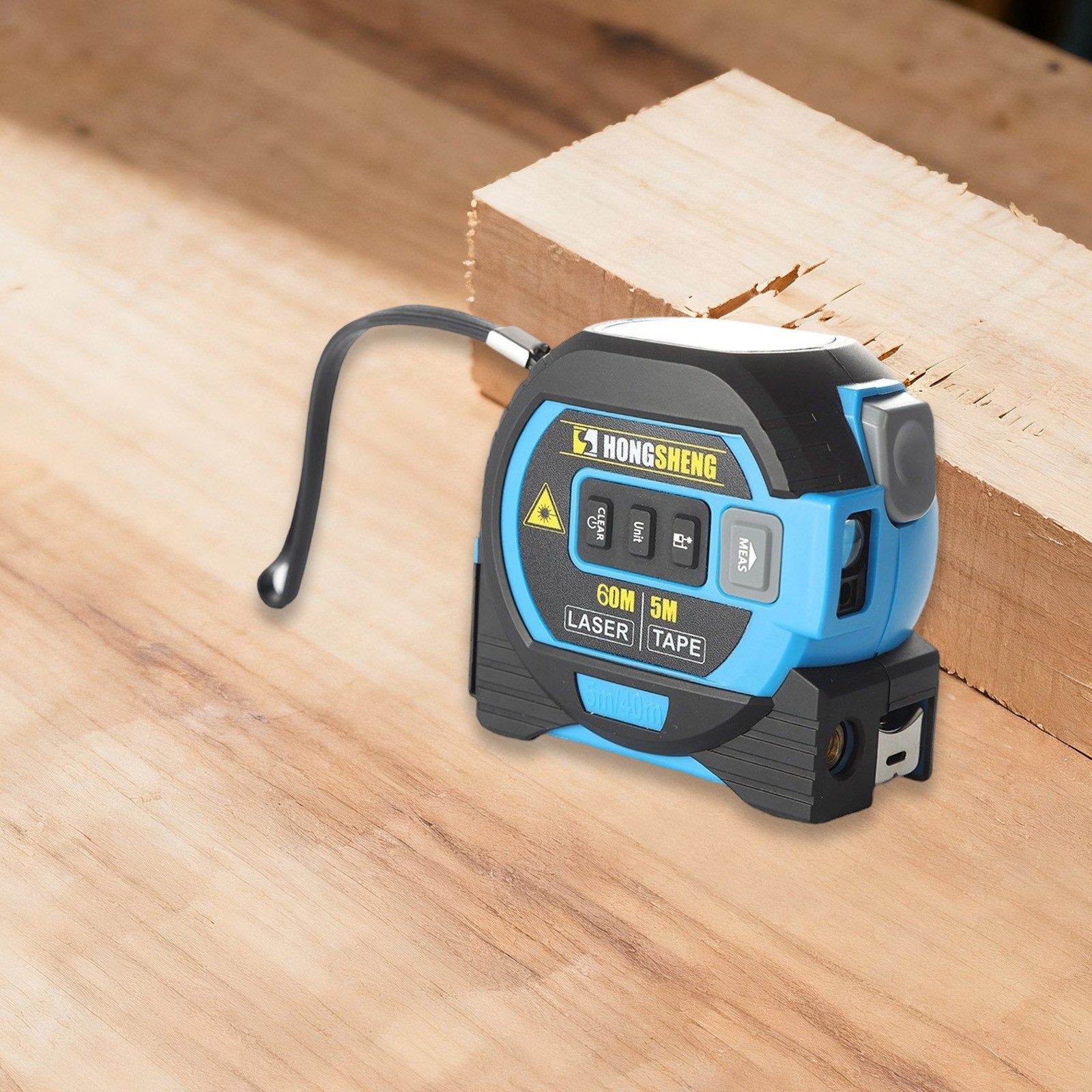 Lazer Measuring Tool,Tape Measure With Laser,Electric Tape Measure,Ruler Laser Tape Measure ,Smart Range Finder, Easy-Read Display, Ft & Metric Measurement | 196 Ft | 60 M