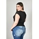 thumbnail image 3 of Blusa con detalle de lazo Roman Fashion /Tallas Extras, 1915 (Negro) negro 42, 3 of 6