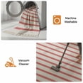 thumbnail image 5 of Red Striped Kitchen Runner Rug 2'x4', Red White Stripes Farmhouse Washable Rug with Tassels, Non Slip Woven Cotton Bathroom Rugs Hallway Carpet for Foyer Bedroom Entry Back Door Decor, 5 of 9