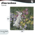 thumbnail image 4 of Stupell Industries Cottage Bunny in Garden Impression Canvas Art, 36 x 36, by June Erica Vess, 4 of 8