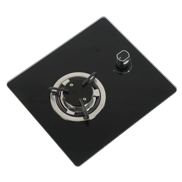 Kitchen Gas Hob, Free Firepower Adjustament Easy To Even Heat Tempered Glass Panel Portable 290x325mm RVs Gas Stove For Yacht For Boat For