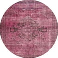 thumbnail image 1 of Ahgly Company Indoor Round Abstract Blush Red Pink Oriental Area Rugs, 7' Round, 1 of 6