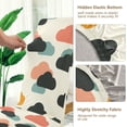 thumbnail image 5 of Yayeee 2 Pack Dining Chair Covers Stretch Parson Chairs Slipcovers Seat Protector, Simple Clouds, 5 of 6