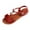 Red, variant on Summer Sandals For Women Boho Flat Heel Open Toe Ankle Straps Solid Color High Heel Shoes for Women Casual Outdoor Beach Vacation Holiday Fashion Brown 36