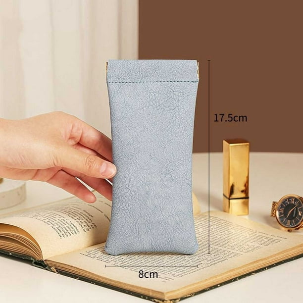Hot6sl Liquidación de Ahorros de Verano Bolsa Portátil para Gafas de Sol Bolsa para Guardar Gafas de Sol Bolsa de Terciopelo a Presión Cierre Automático